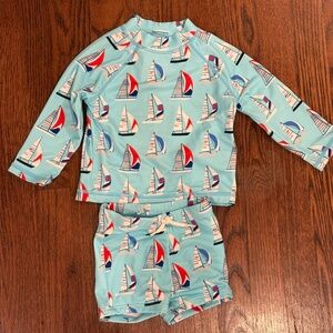 Baby Sailboat Rashguard Swimsuit